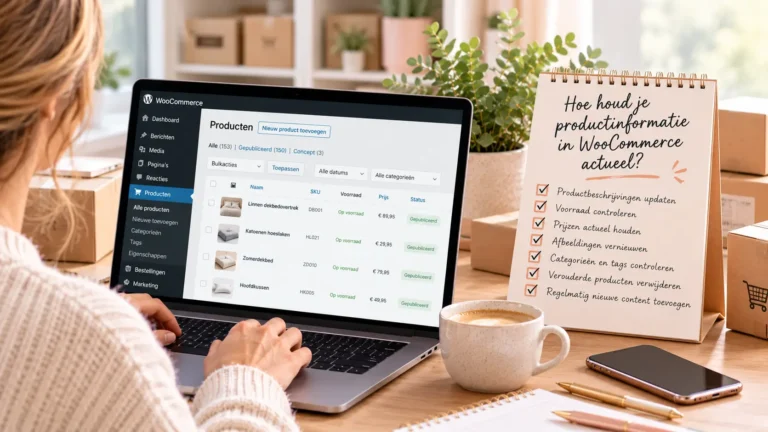 productinformatie in WooCommerce